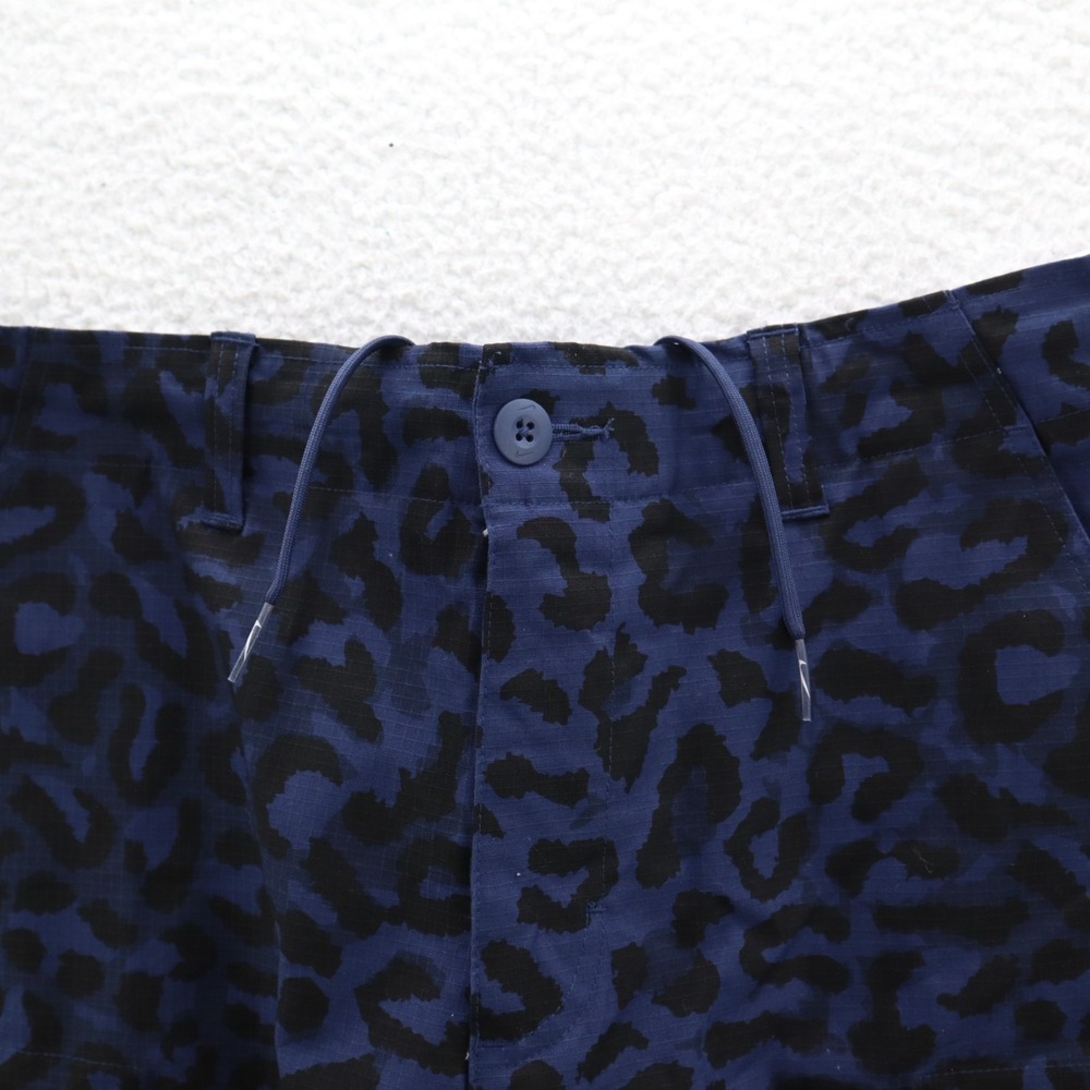 Nike Shorts Mens 32 Blue Black SB Kearny Cargo Leopard Print AOP Ripstop Skater - Picture 3 of 16